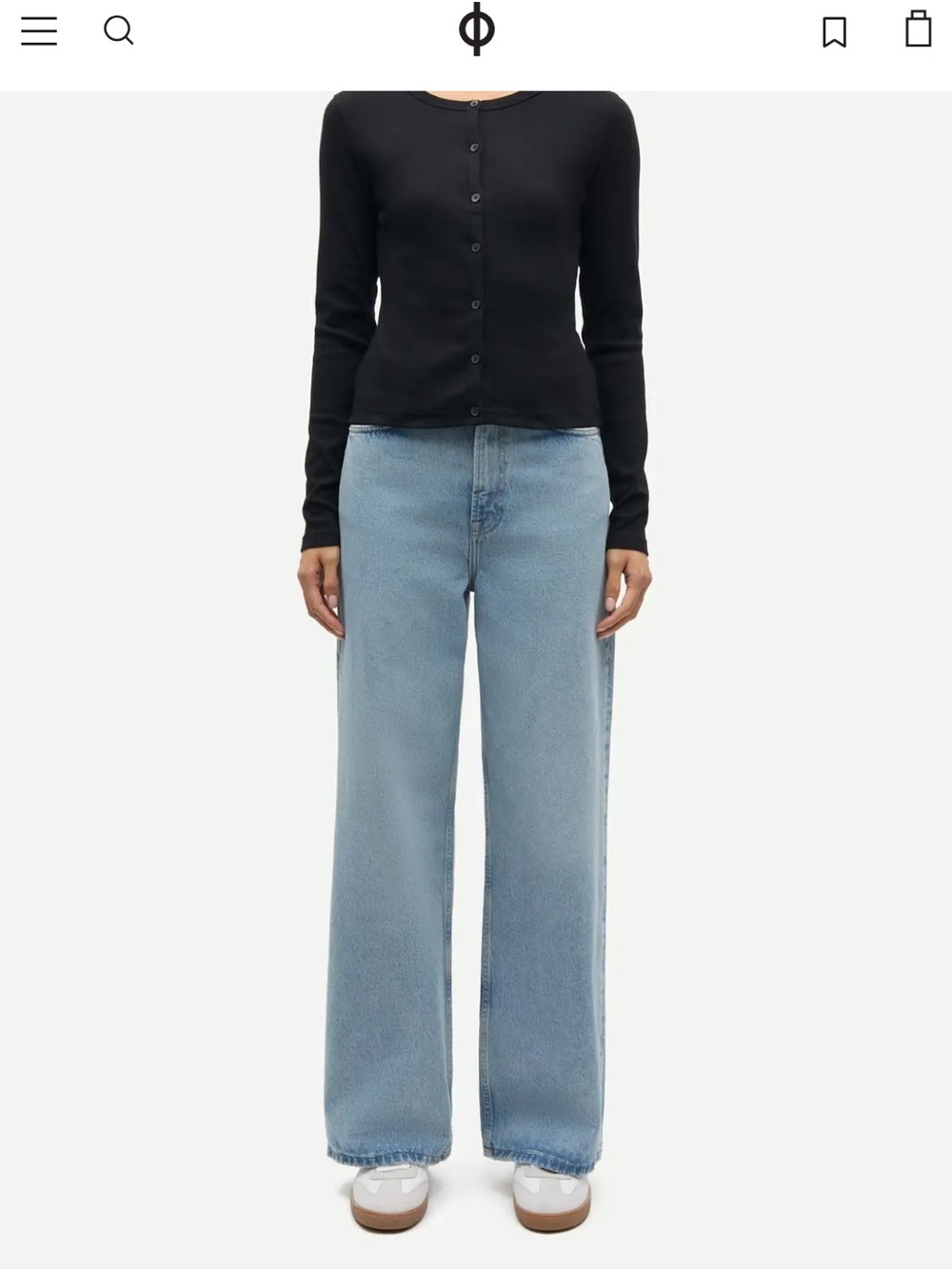 Samsoe samsoe rebecca Jeans 14144 Vintage Legacy Wide Leg Size 25